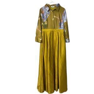 Faeriesty Plus Size Long Gold Gown